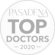 Pasadena Magazine Top Doctors 2020 award badge