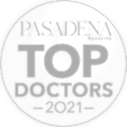 Pasadena Magazine Top Doctors 2021 badge.