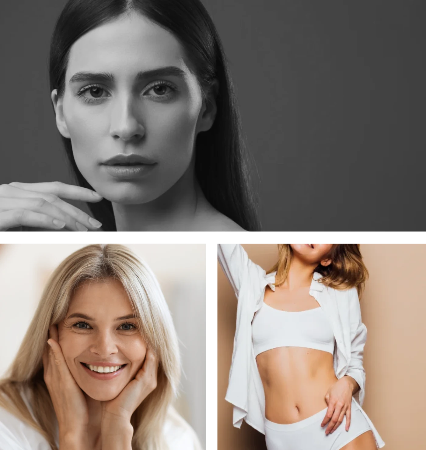 collage of beautiful women collage of beautiful women
